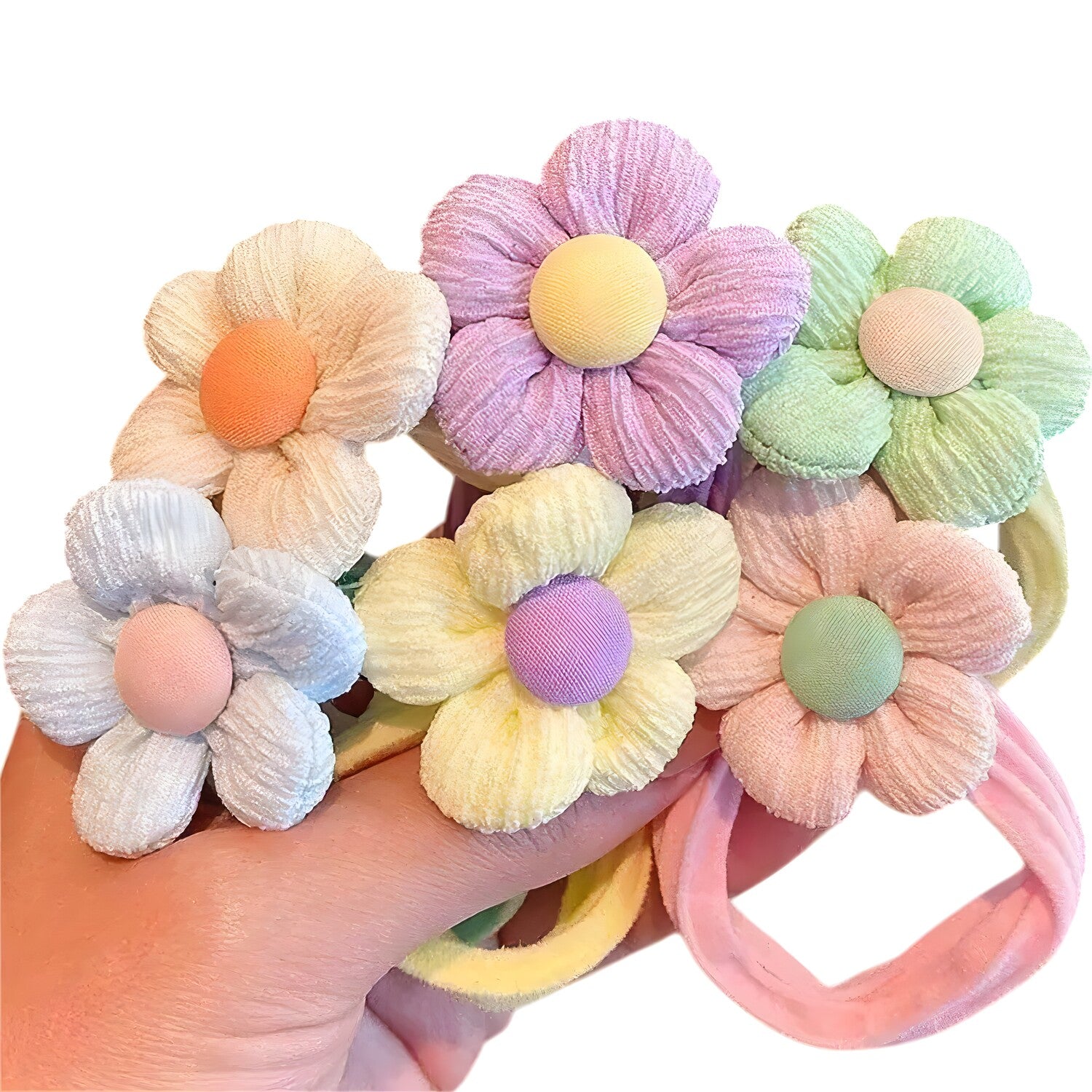 Dječje gumice za kosu Flower - Višebojni / 6kom KP38428