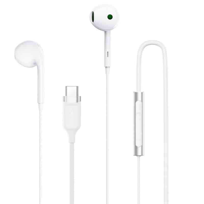 Žičane slušalice USB-C Acefast L7 bijele