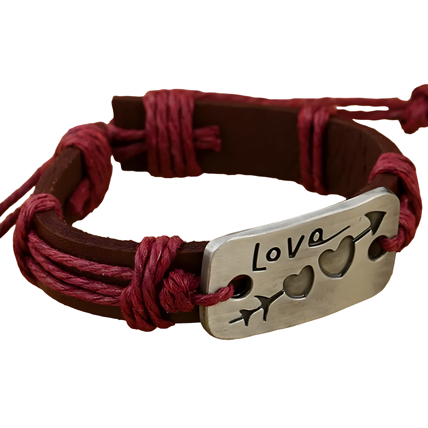 Narukvica Heart Arrow - Bordo KP33136