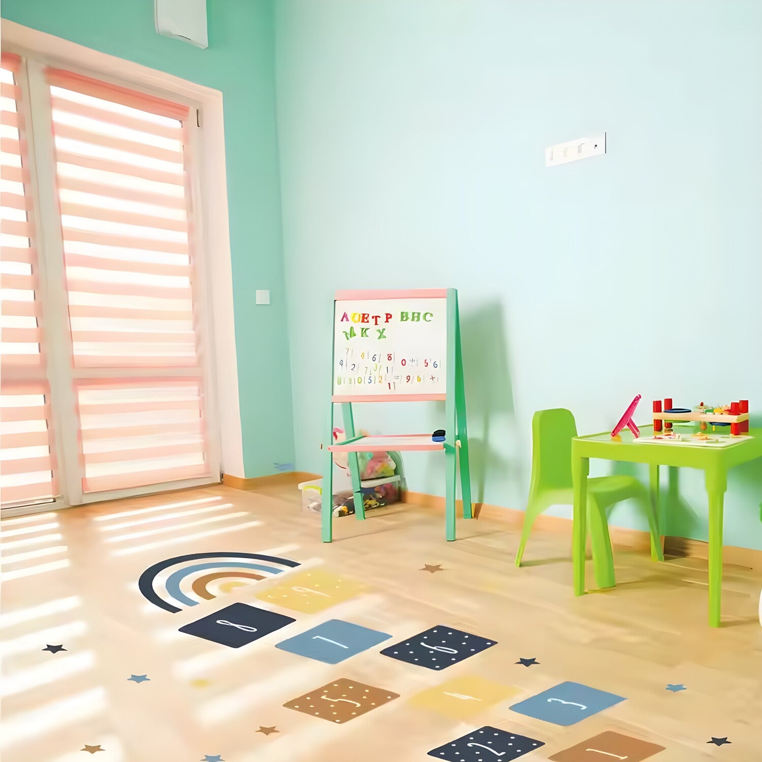 Naljepnica za pod/Tapeta Hopscotch KP34636