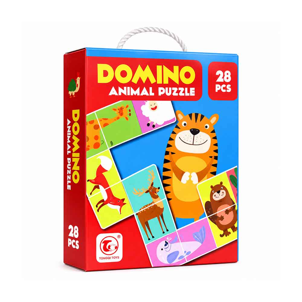 Domino sa životinjama Animals – Edukativna igra 28 dijelova