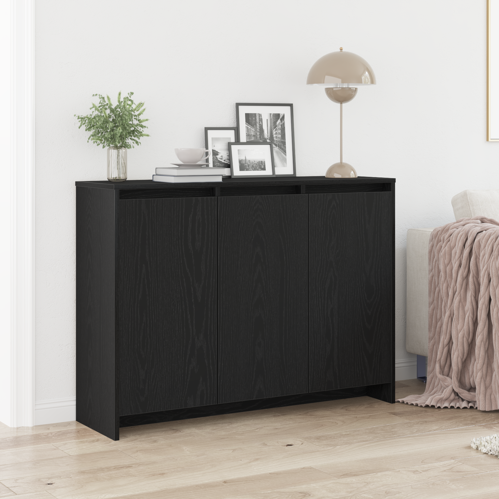 Kreveta Crna 102 x 29.5 x 75 cm Konstruirano drvo