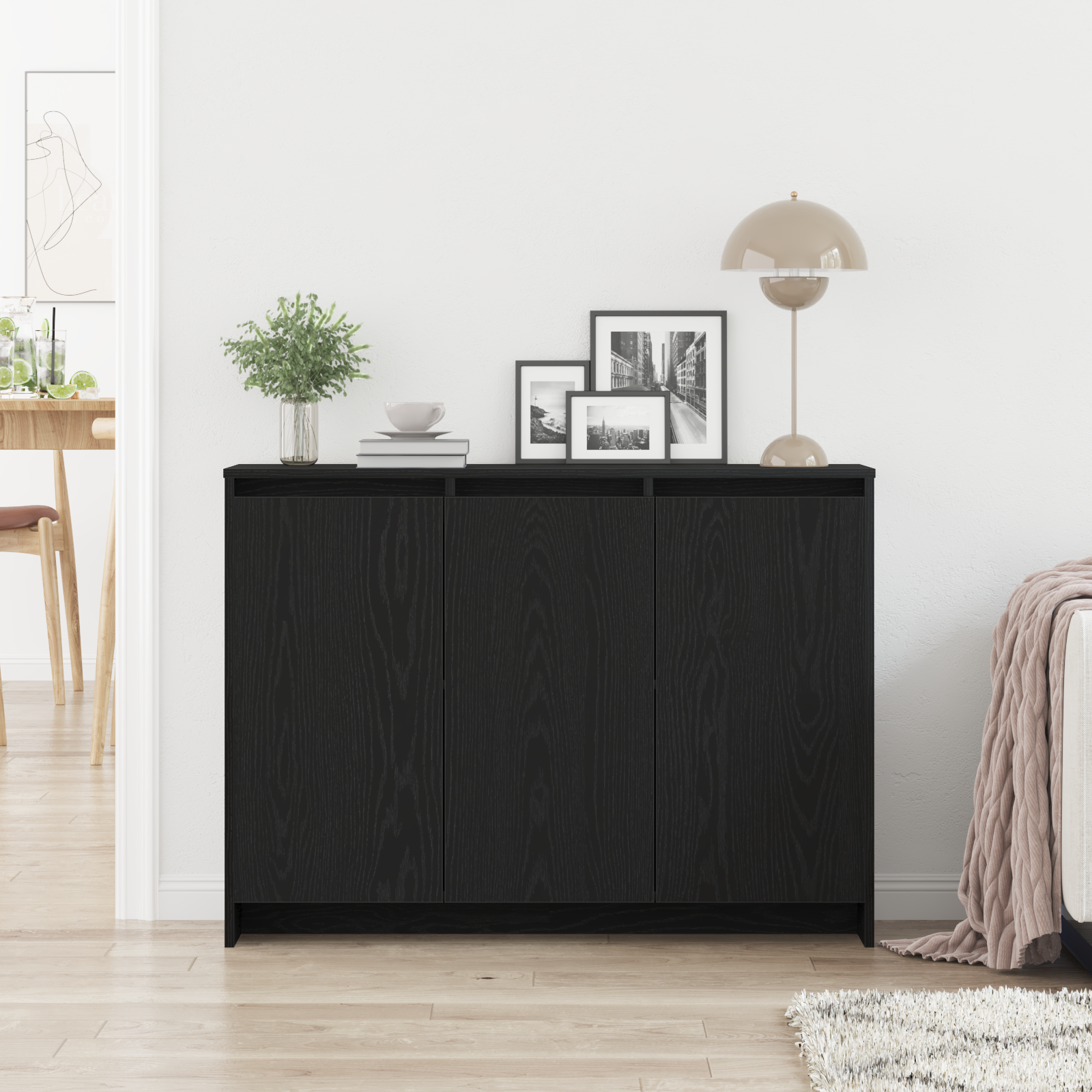 Kreveta Crna 102 x 29.5 x 75 cm Konstruirano drvo