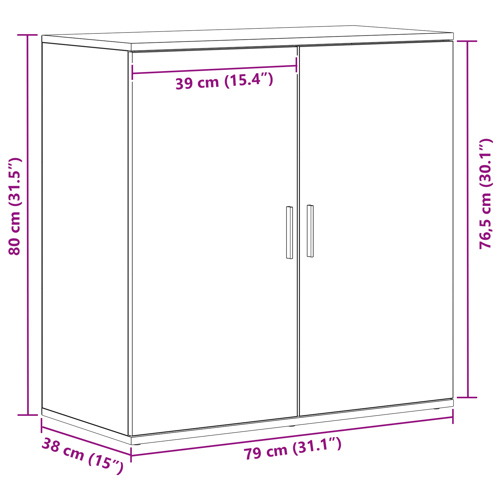 Kreveta Crni hrast 79 x 38 x 80 cm Konstruirano drvo