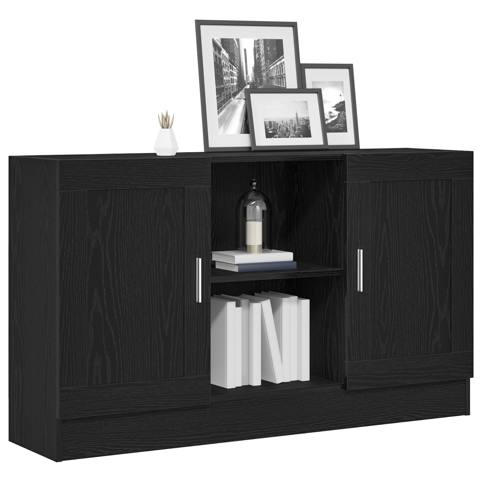 Kreveta Crni hrast 120 x 30,5 x 70 cm Konstruirano drvo