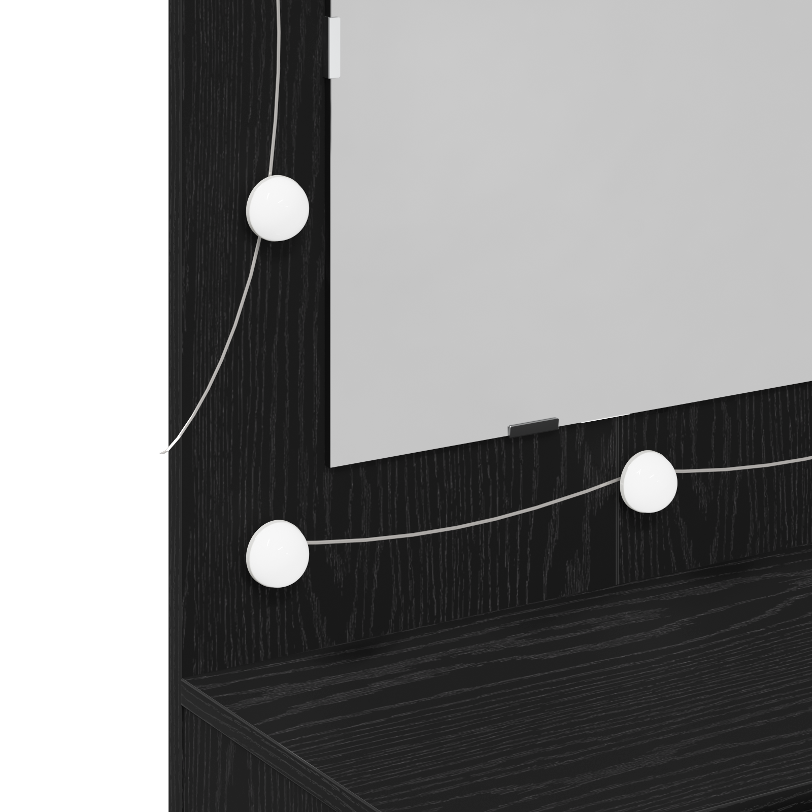 Ogledalo ormar Crni hrast 90 x 31,5 x 62 cm Konstruirano drvo