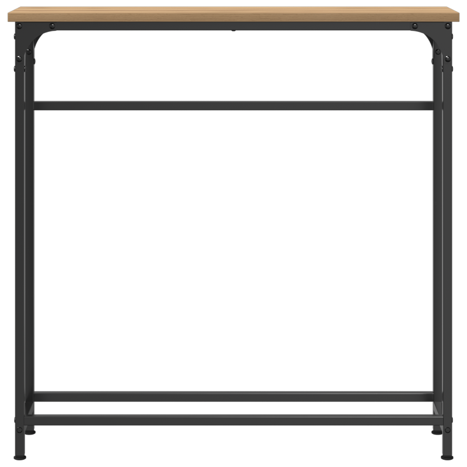 Konzolna stolica s policom Umjetnički hrast 75 x 19,5 x 75 cm