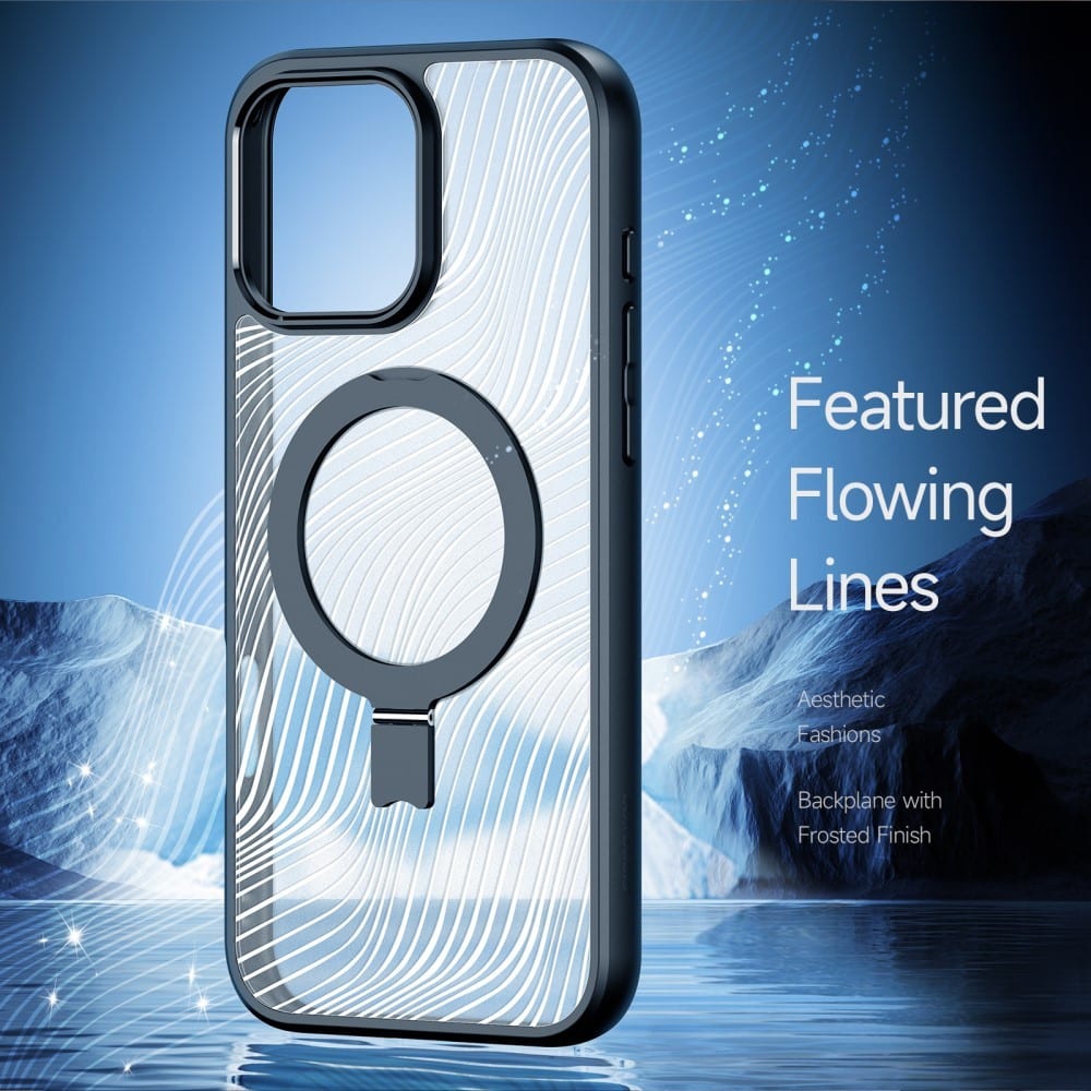 Dux Ducis Aimo Mag maska sa MagSafe i postoljem za iPhone 16 Pro Max – crna