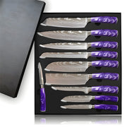 Set kuhinjskih noževa KN-13830 - 10kom / Ljubičasta KP13830