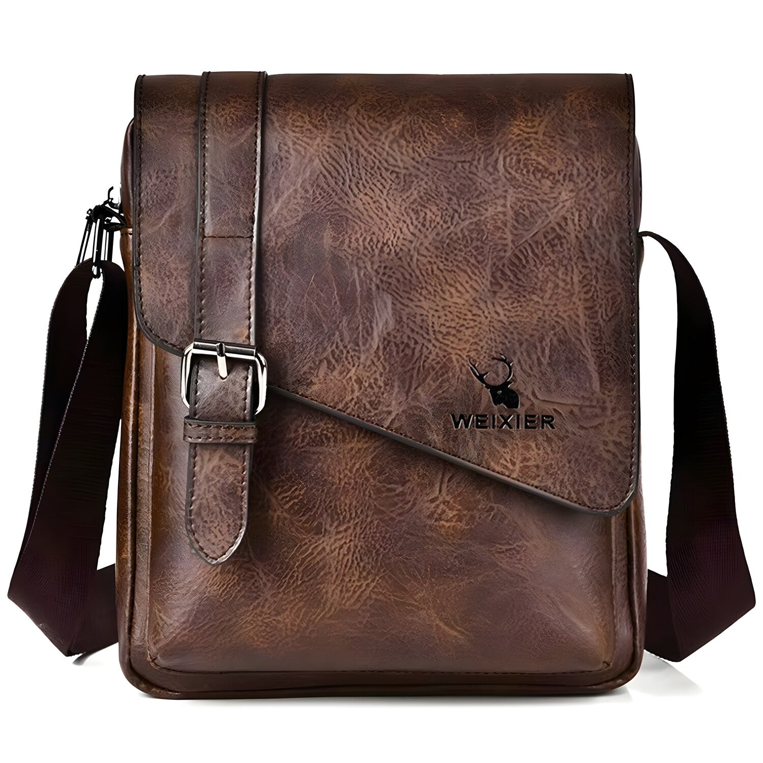 Muška Crossbody Torba WEIXIER KO-35699 - Tamno Smeđa KP35699