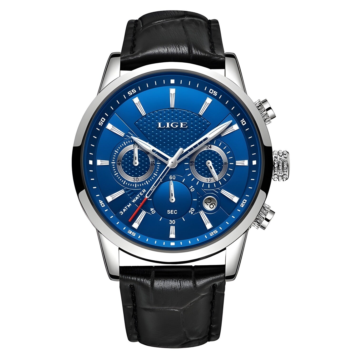 LIGE EL-14628 sat - Crna / Srebrna / Plava KP14628
