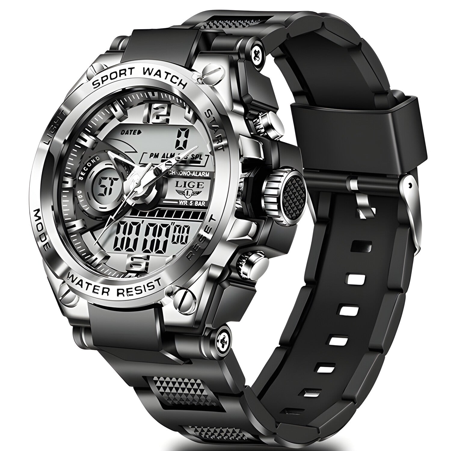 Sat LIGE RA-14664 - Crna / Srebrna KP14664