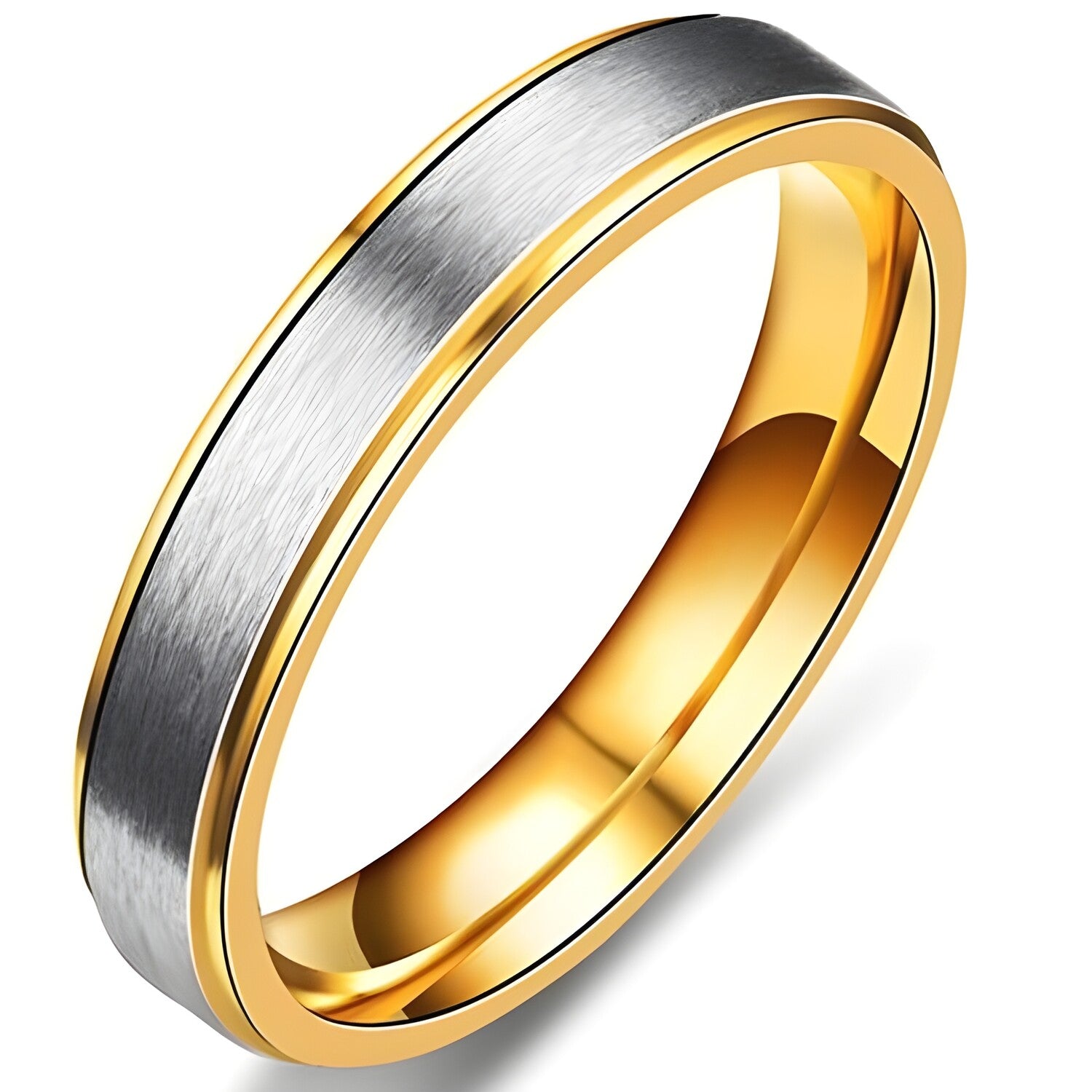 Muški Prsten LO-17423 - Zlatna / Srebrna / 62mm KP17423