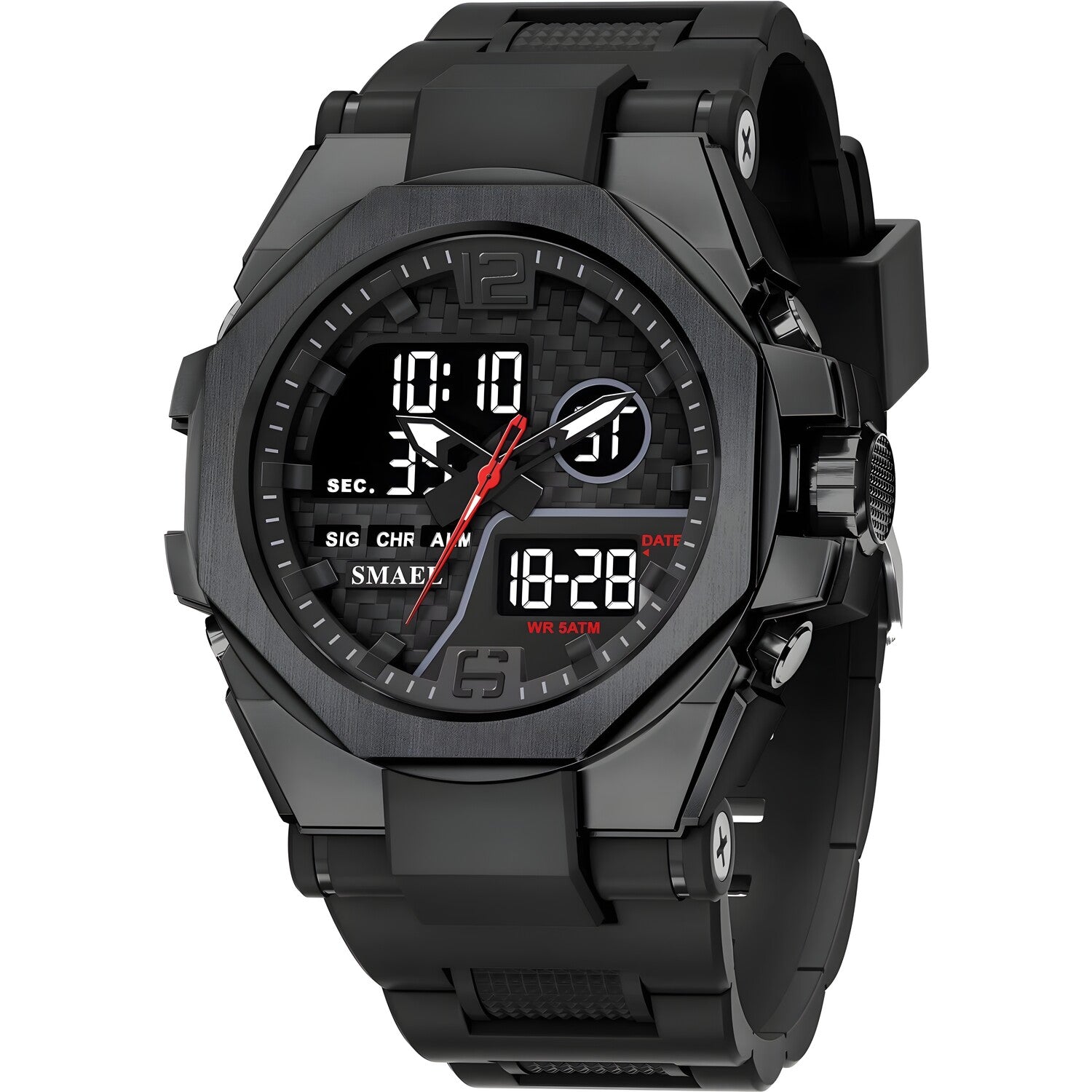 Sat SMAEL ER-38654 - Crna / Crna KP38654