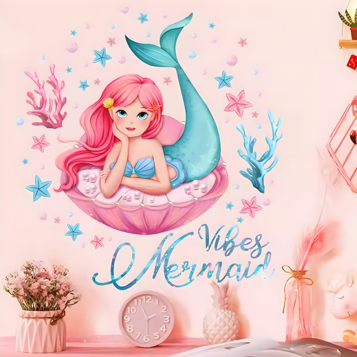 Naljepnica za zid / Tapeta Mermaid Vibes KP34635