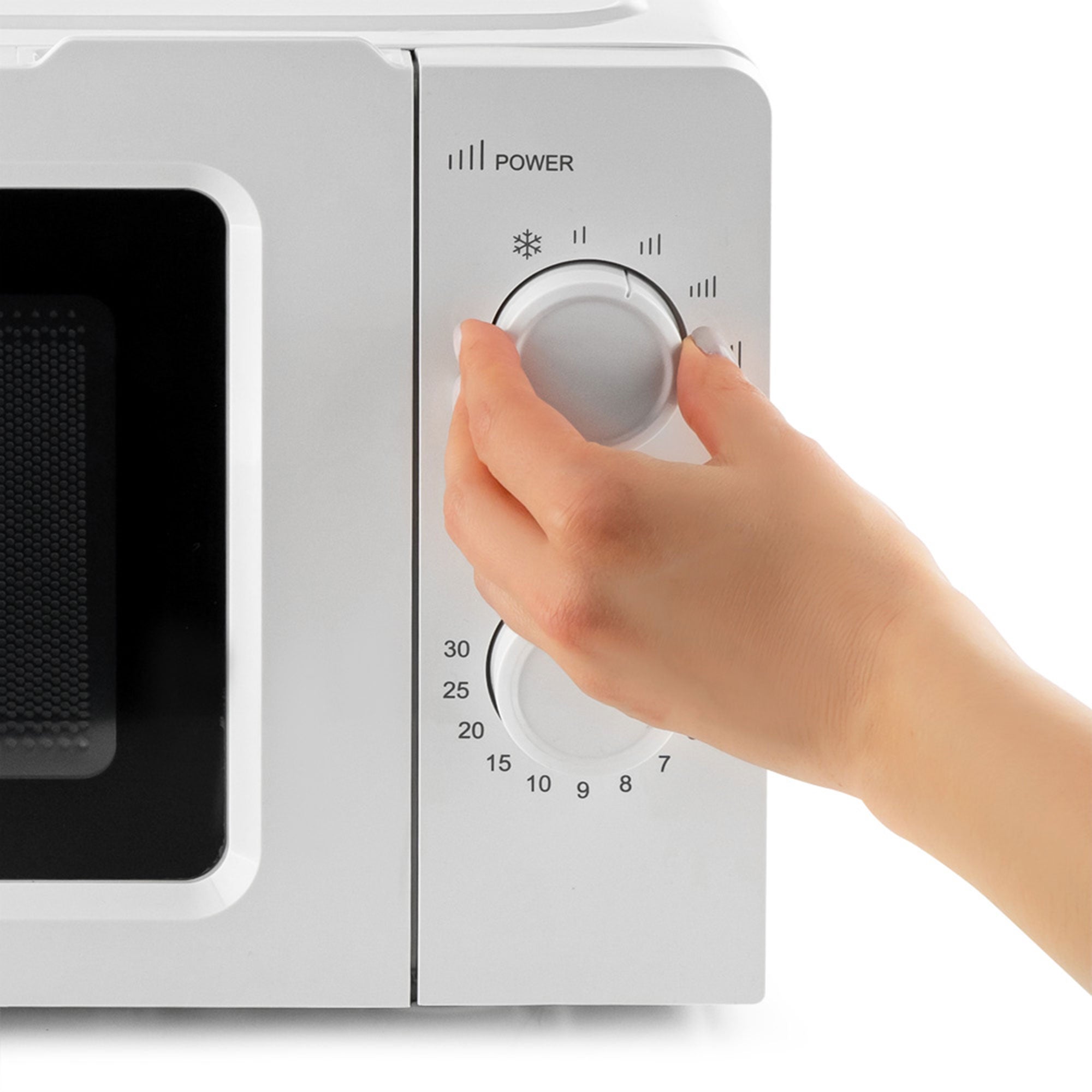 Mikrovalna pećnica MUHLER MO-5001 20L, bijela, mehanička