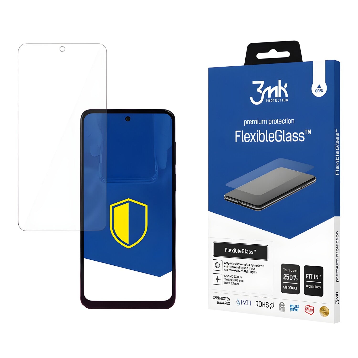 Zaštitno hibridno staklo 3mk FlexibleGlass za Motorola Moto G53 - Prozirna KP25508