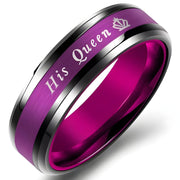 Prsten My Queen - Crna / Ljubičasta / 49mm KP32090