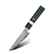 Damasku kuhinjski nož ZE-37473 - Paring / Zelena / Crna KP37473