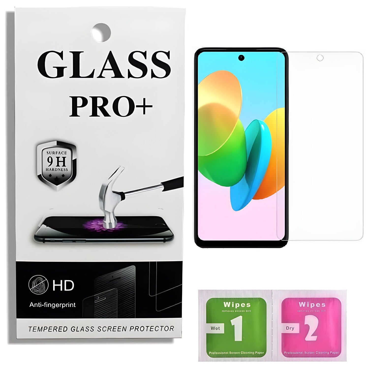 Prémično zaštitno staklo 9D Izmael za Tecno Spark 20C - Prozirna KP33661
