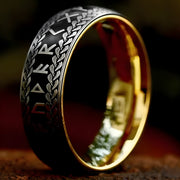 Prsten OL-32012 - Crna / Zlatna / 65mm KP32012