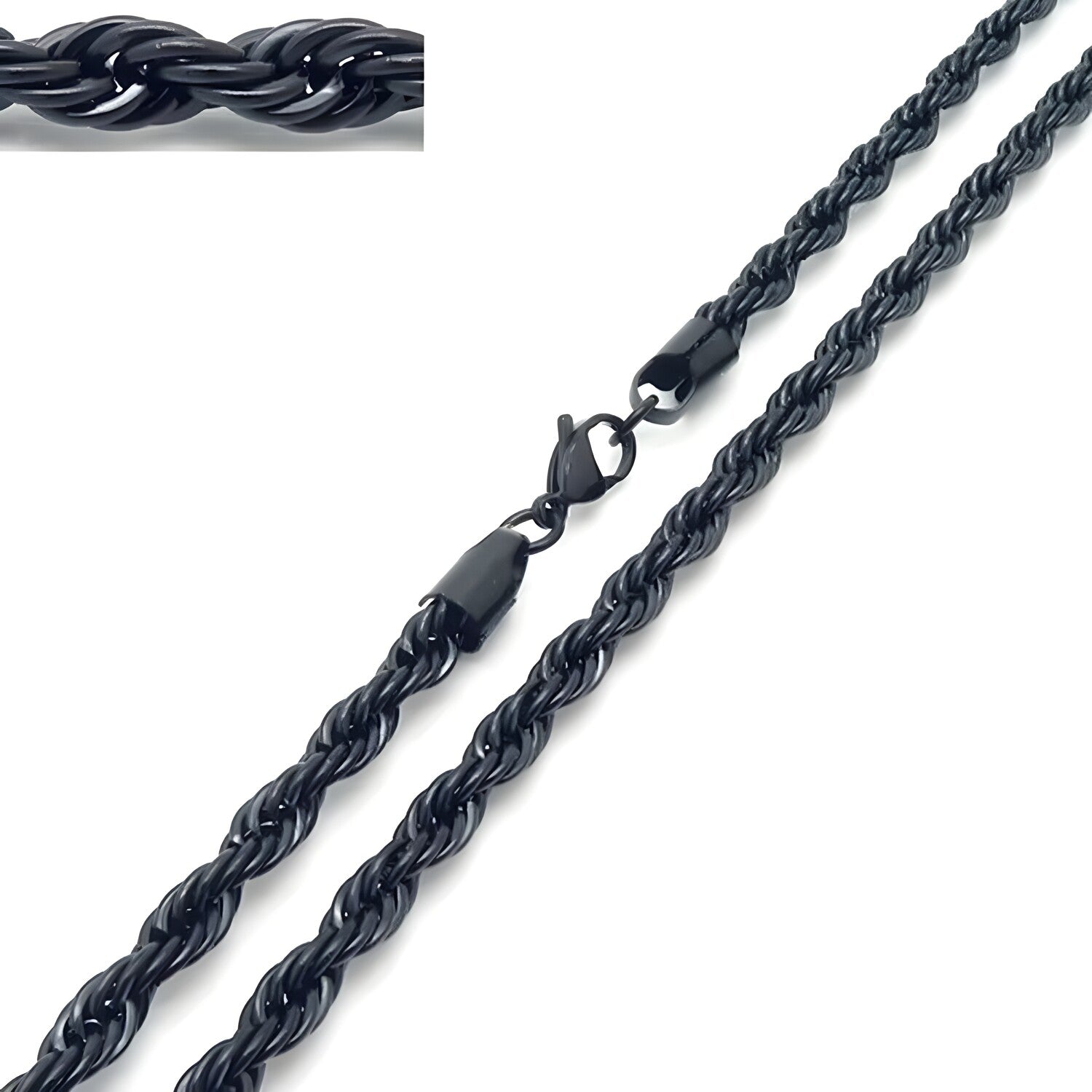 Muška Ogrlica - Crna / 60cm / 5mm KP34719