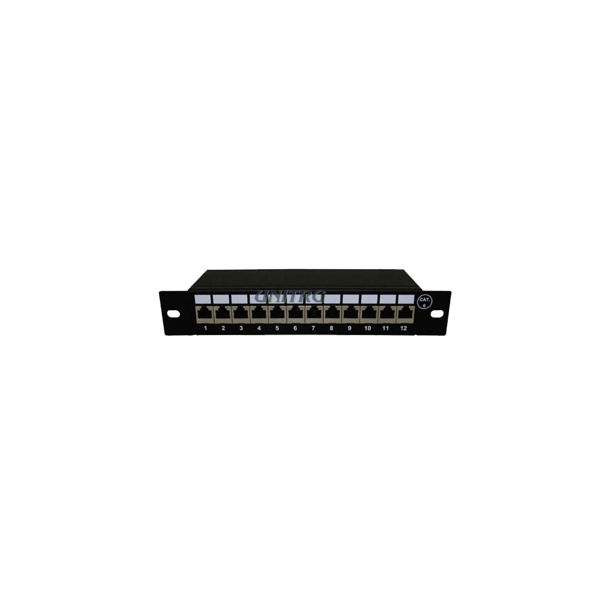 Patch panel 12port 1U 10'' UTP Cat5e