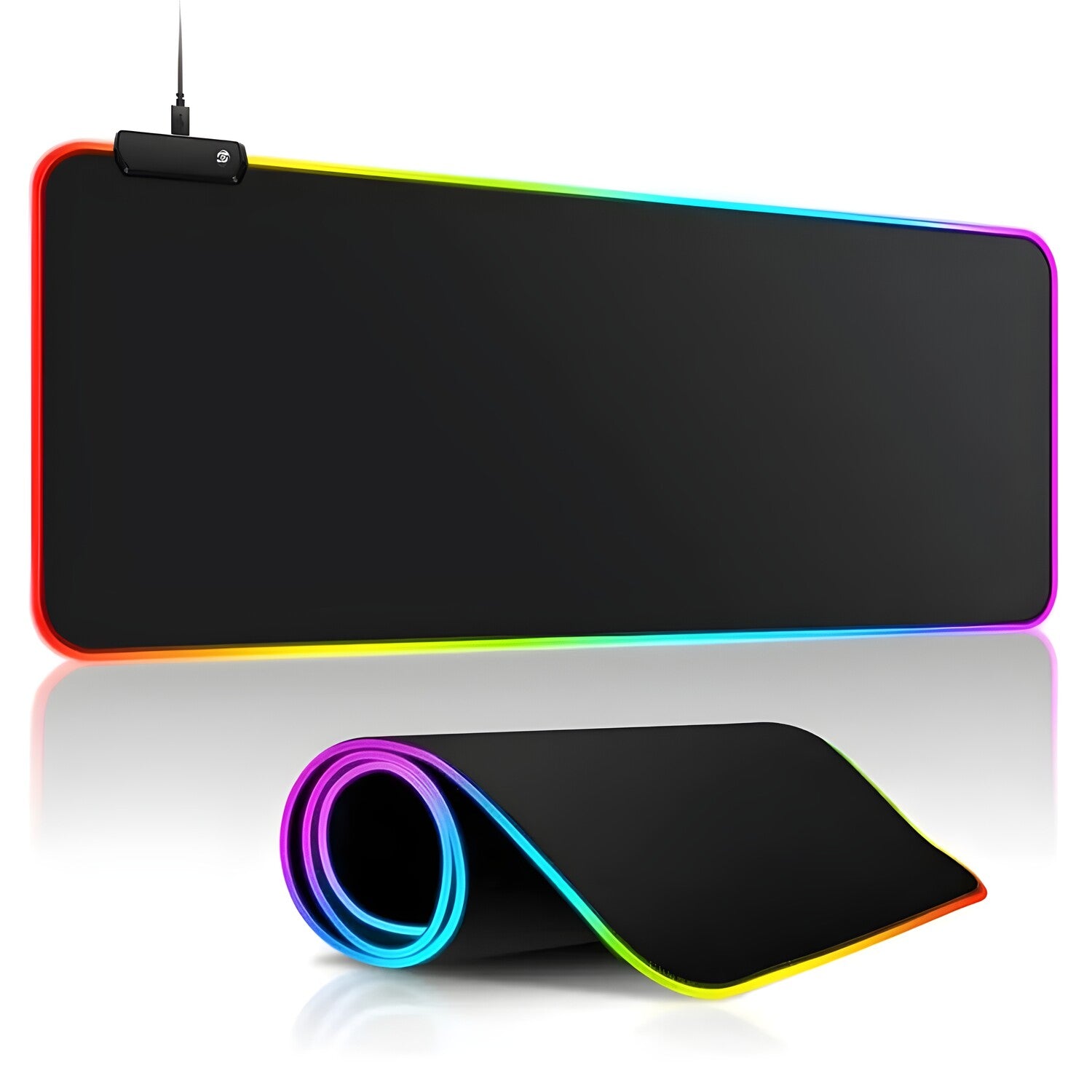 Osvijetljena gaming podloga za miš - Crna XL KP30682