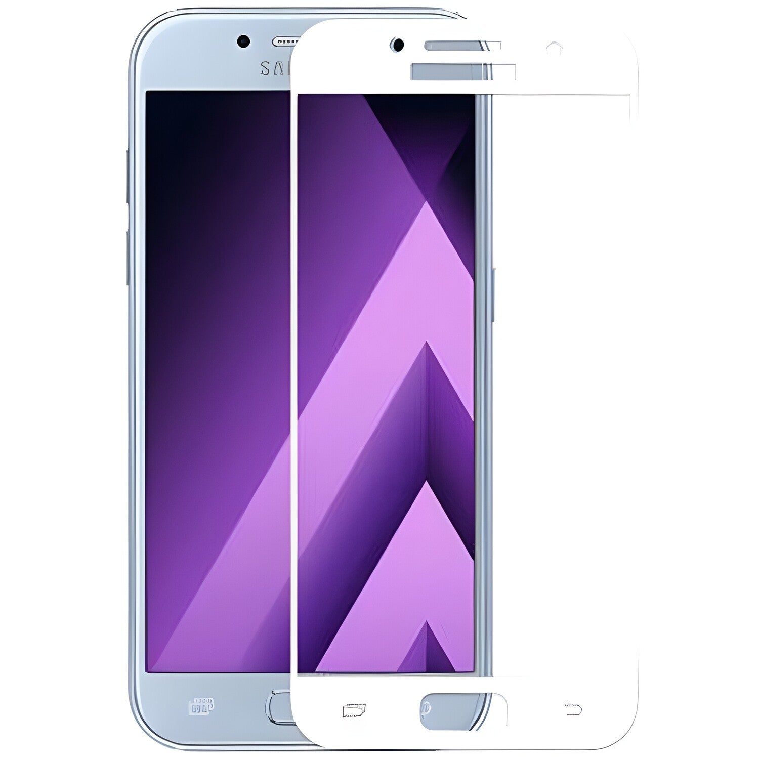 Kaljeno staklo 9H za Samsung Galaxy A3 2017 - Bijela KP27001
