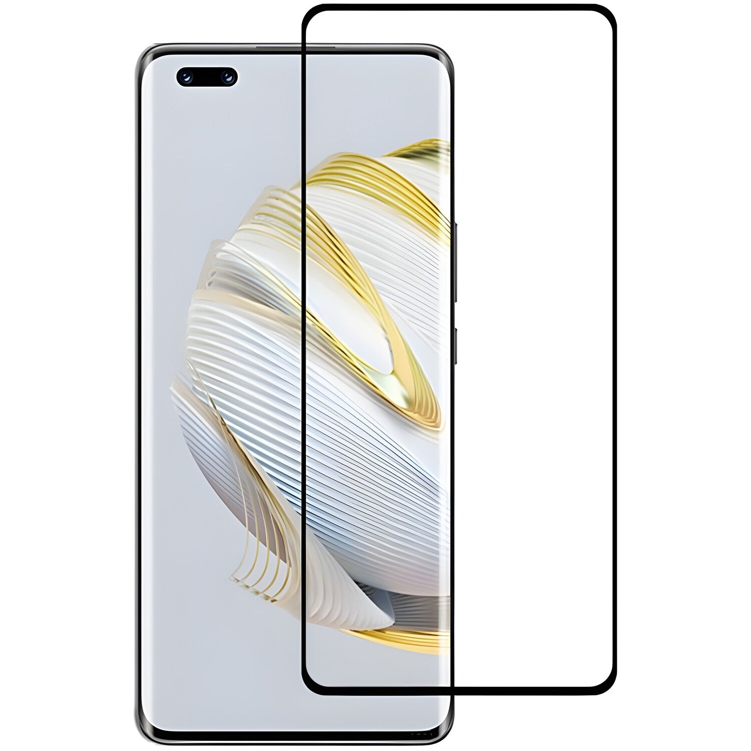 Kaljeno 3D staklo Izmael za Huawei Nova 10 Pro - Crna KP24239