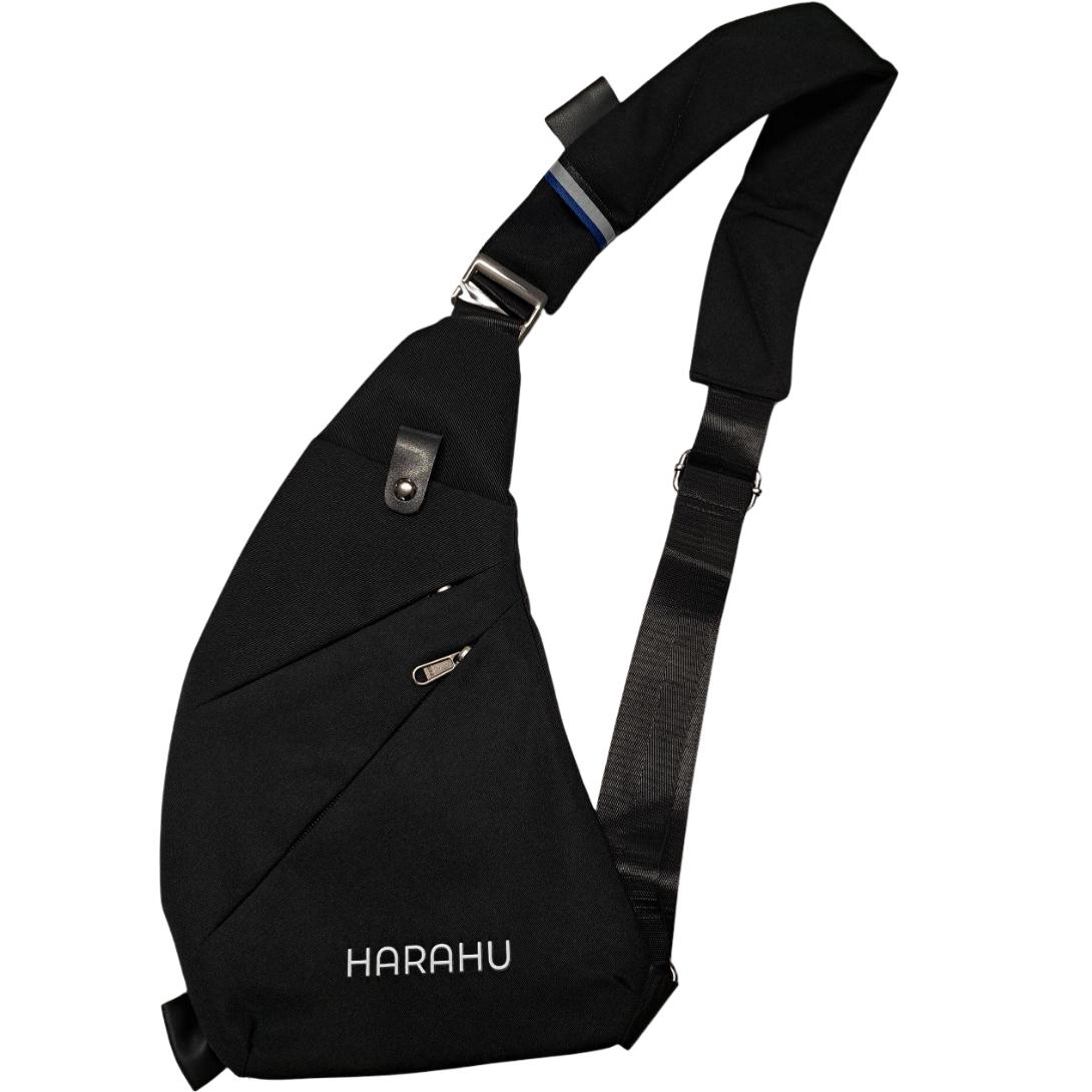 Muška Crossbody Torba HARAHU Flow - Crna KP40327