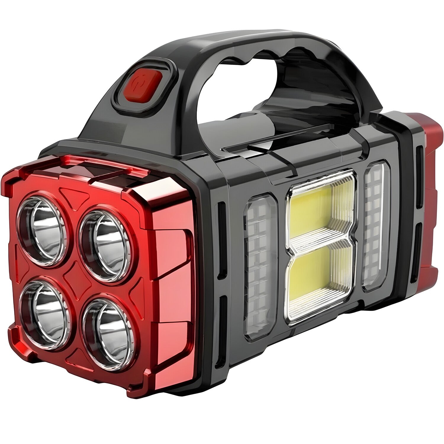Solarna LED Kamperska Baterija s Powerbankom SR - 40474 - Crvena / Crna KP40474