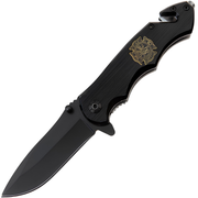 Outdoorový sklopivi nož QH - 40996 - Crna KP40996
