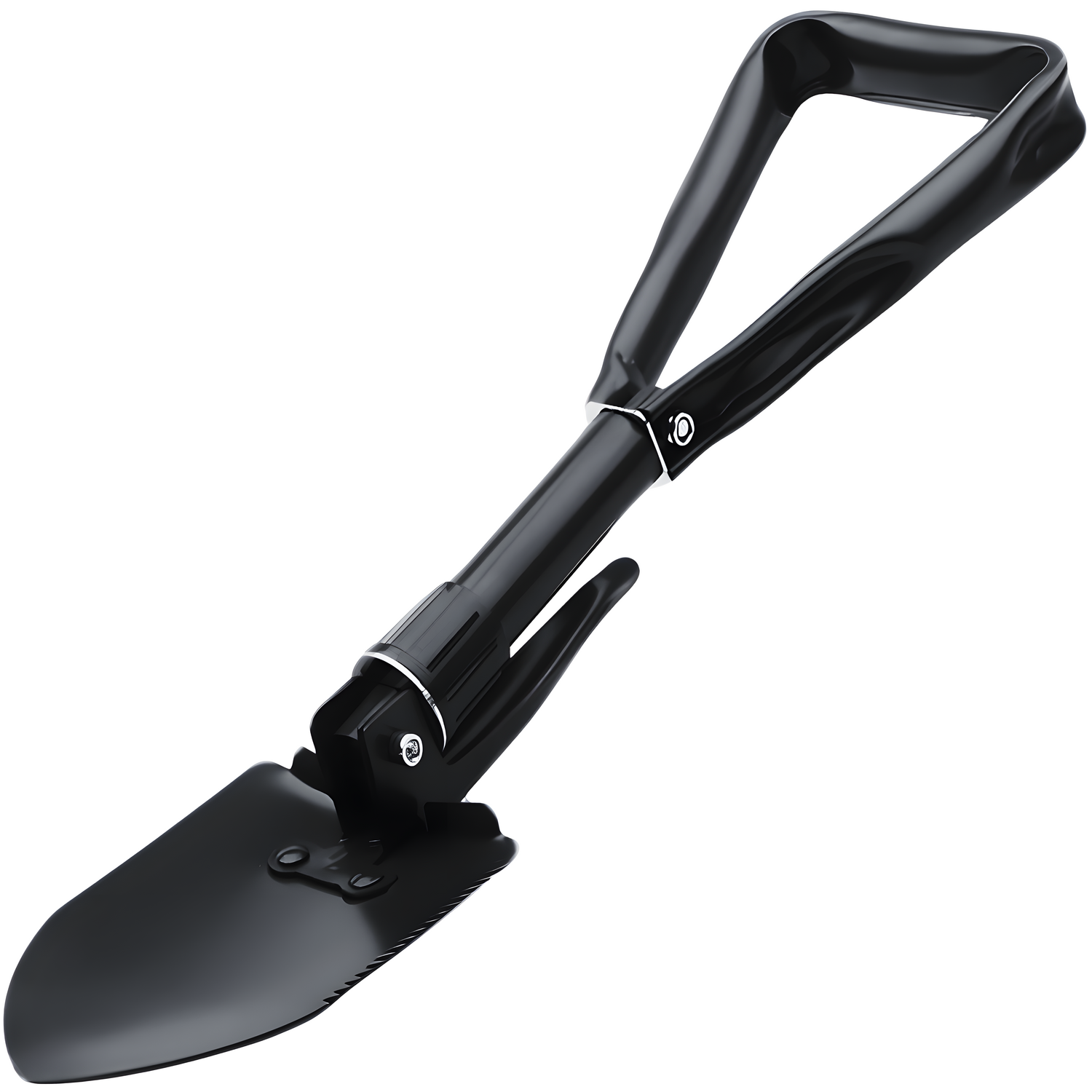 Sklopiva lopata za preživljavanje - Crna / 47cm KP41043