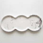 Dizajnerski pladanj Trio - Bijela / Srebrna KP41900