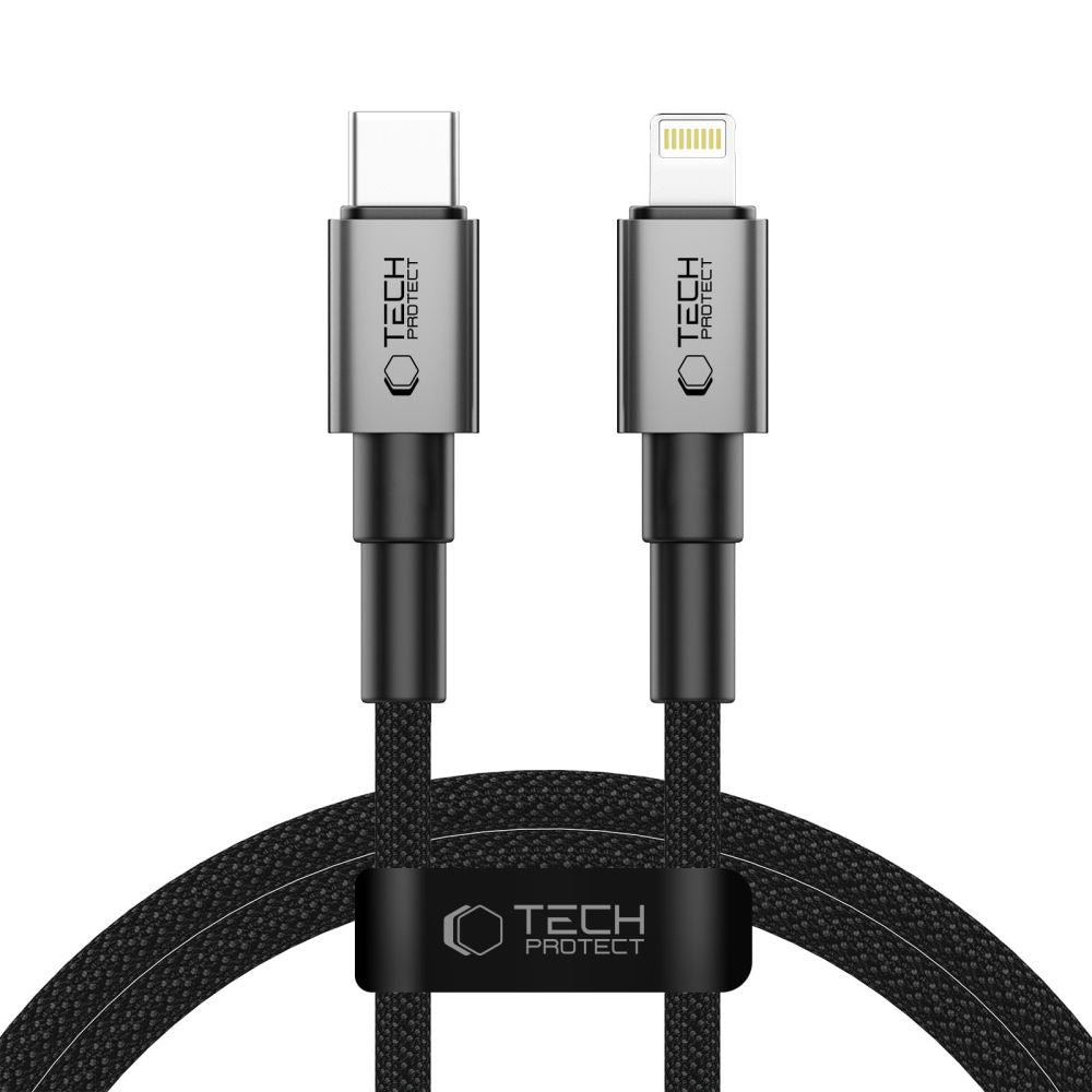 Tech-Protect UltraBoost DNA USB-C / Lightning PD 27W kabel za punjenje - Siva / 1m KP41487