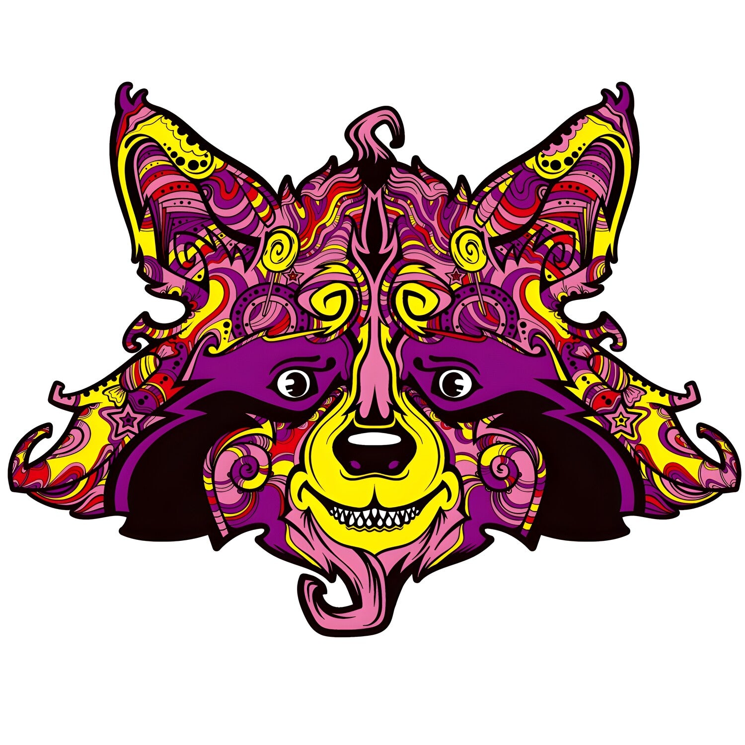 Drvene puzzle - Raccoon / L KP21965
