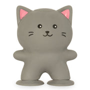 SQUISHY Stuck Cat 9,5 cm – Ljepljiva antistres mačkica za djecu Siva