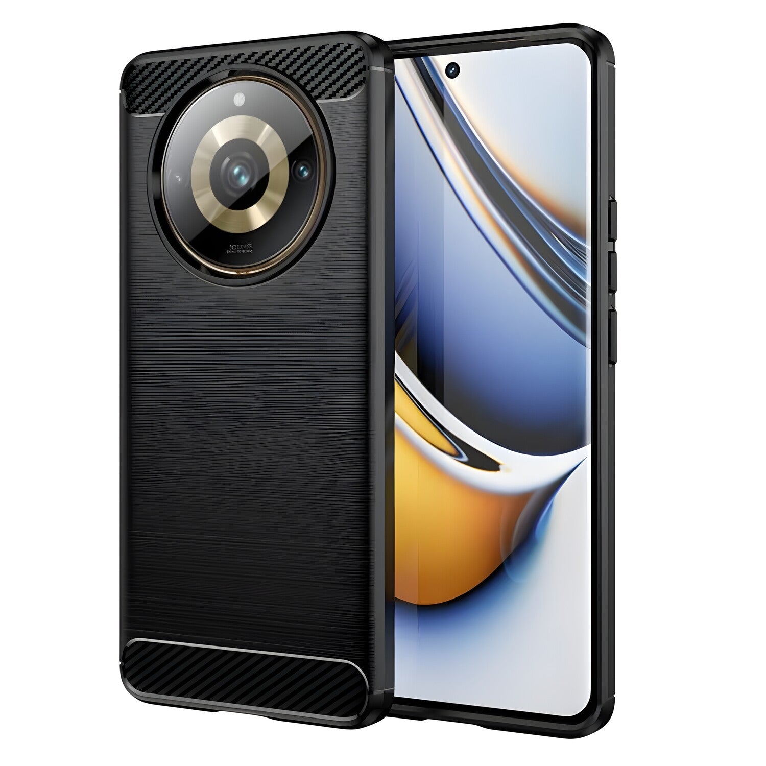 Futrola Carbon Shield TPU za Realme 11 Pro/11 Pro Plus - Crna KP27947