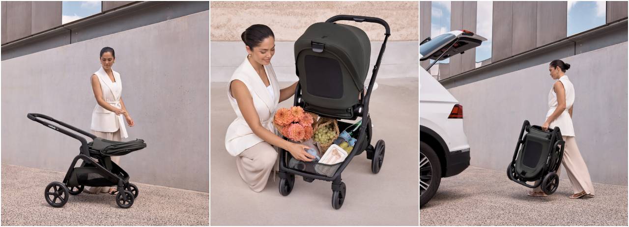 REDSBABY ONIX kolica, Platinum Black Twill 3u1 B