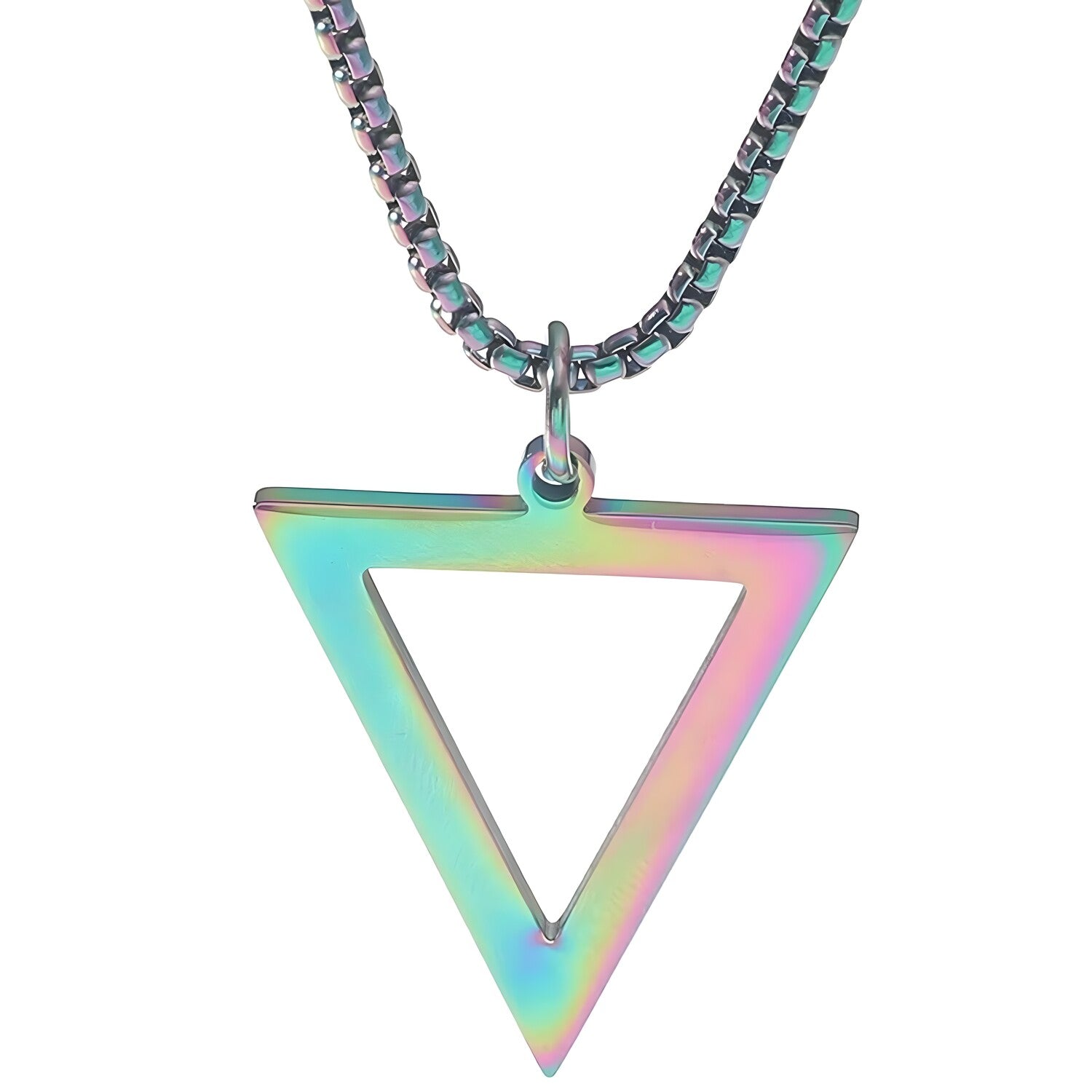 Ogrlica Simple Triangle - Višebojna KP33475