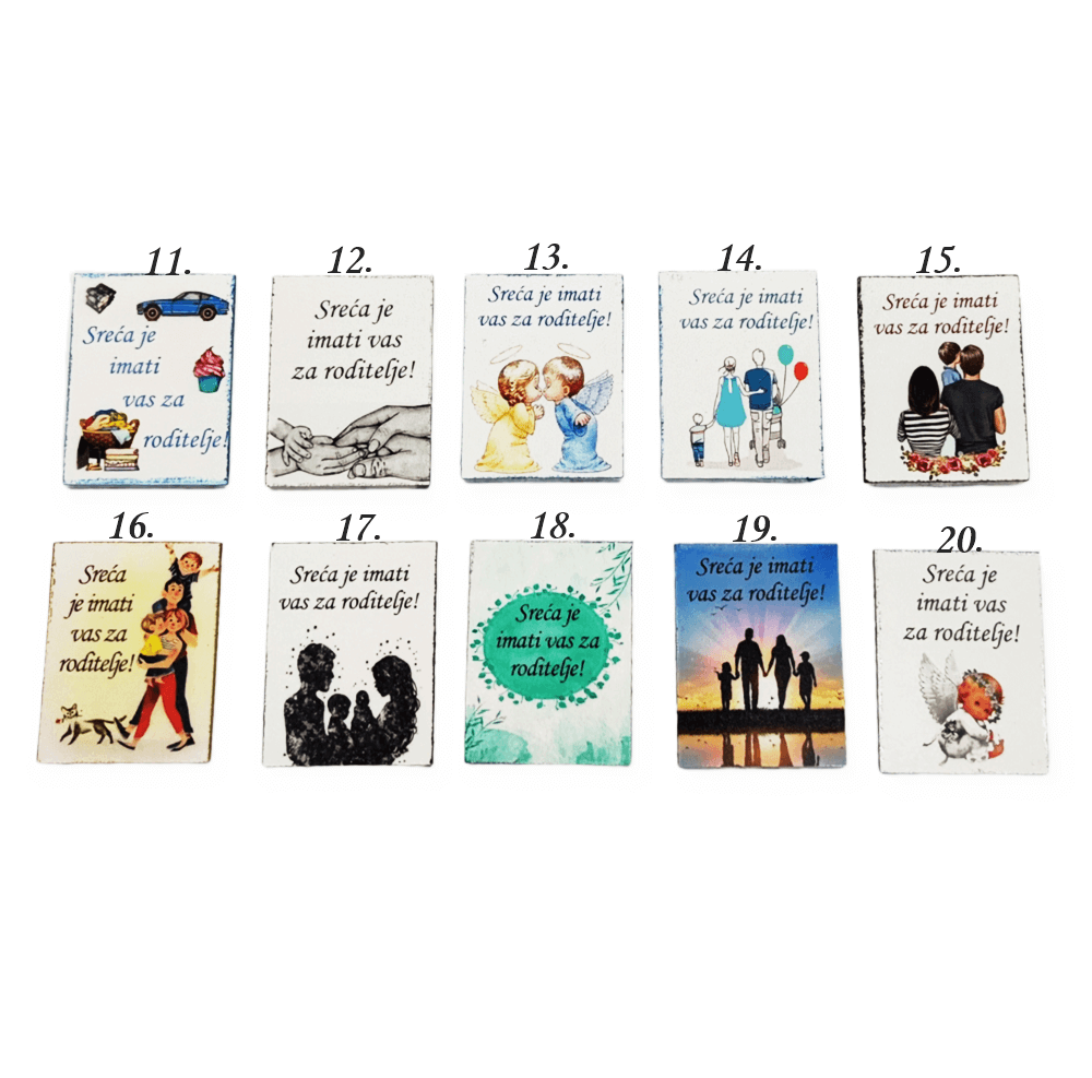 Sreća je imati vas za roditelje  Š12478 Magnet