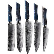 Set damašćanskih kuhinjskih noževa SE-37606 - Plava KP37606