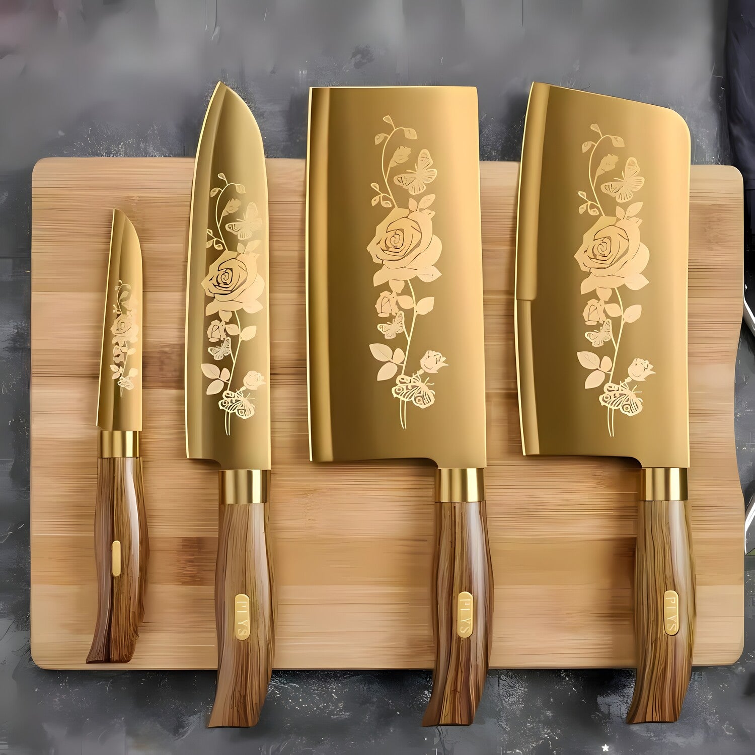 Set kuhinjskih noževa IL-33035 - Smeđa KP33035