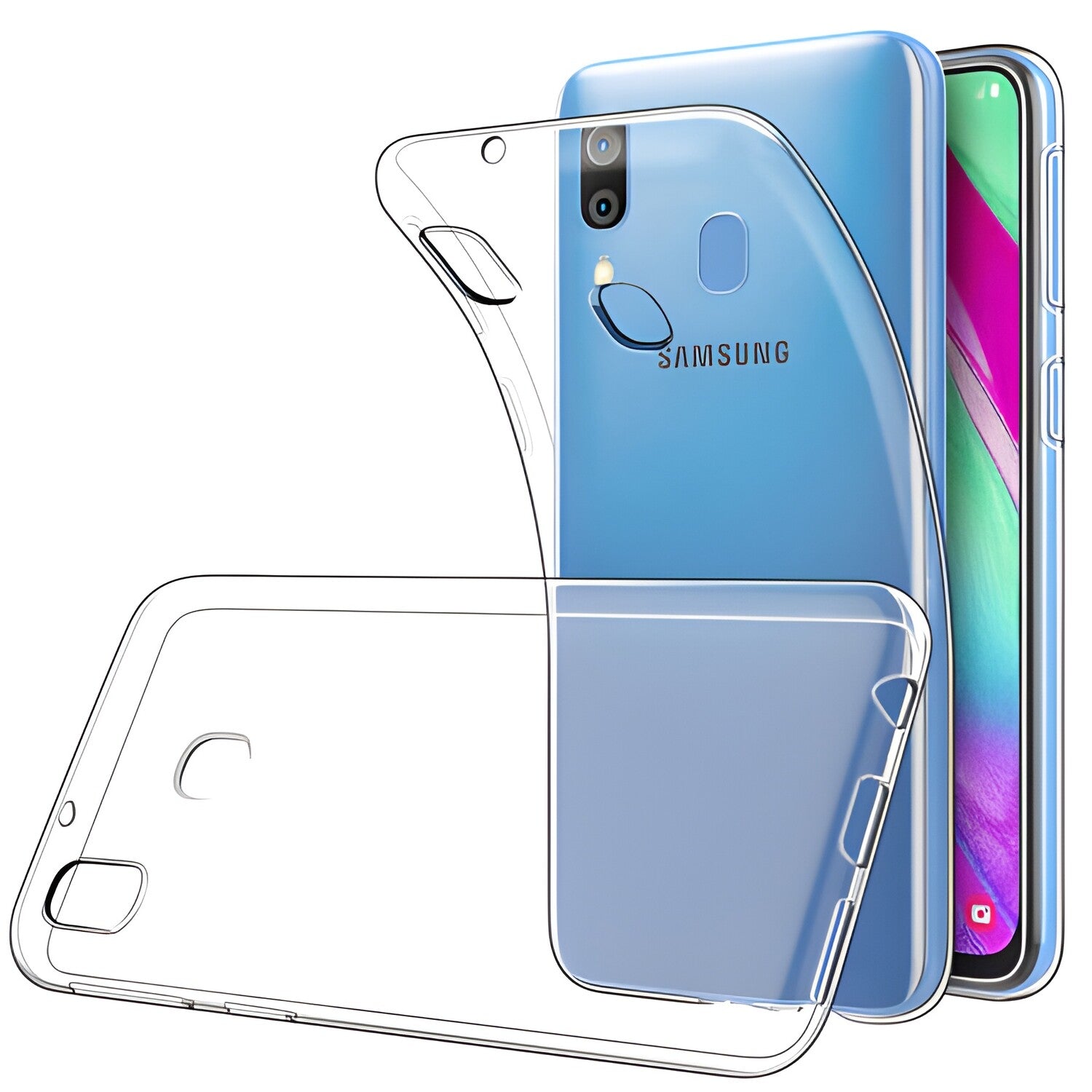 Przezračno zaštitno kućište za Samsung Galaxy A30/Galaxy A20 - Prozirna KP26168
