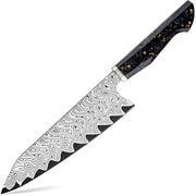Damaskasti kuhinjski nož TA-35184 - Chef / Crna KP35184