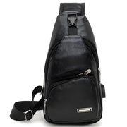 Torba preko ramena s USB punjenjem HU-25622 - Crna KP25622