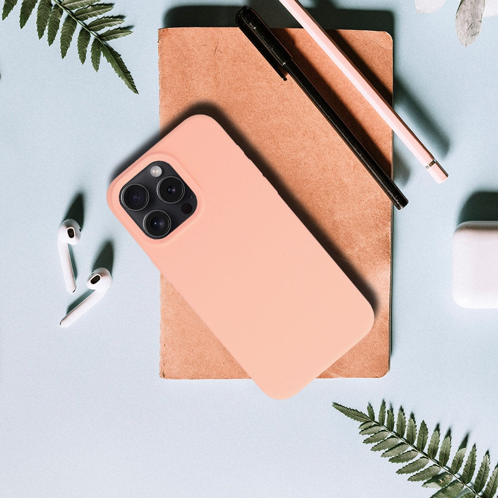 SILIKONSKA LITE MASKA ZA IPHONE 15 boja breskve