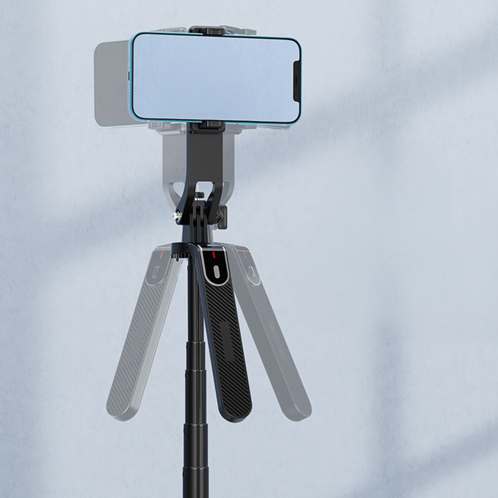 Blavec Selfie Stick Aluminium Fusion P08 tronožac + daljinski upravljač + 1 lampa - 220 cm -crni