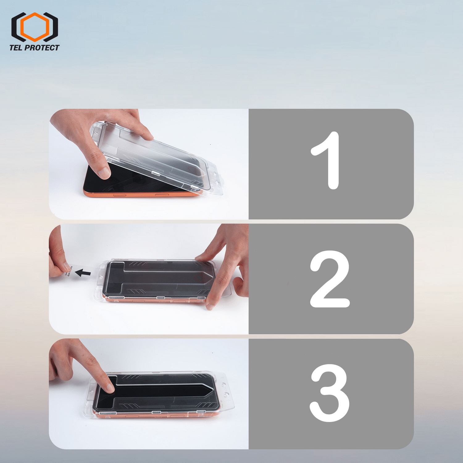 Tel Protect Dust-Free Easy Fit Full Glue 6D kaljeno staklo za iPhone 15 crno - 2 komada